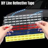 [ Featured ] DIY Dashed Line Reflective Strip / Luminous Stickers Reflective Rim Tape / Car Wheel Tire Stickers / Night Safty Warning Decal / Auto Motorcycle Decoration Sticker