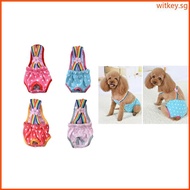 WIT Girl Dog Diapers Dog Briefs Shorts Cute Print Dog Suspender Sanitary Panties