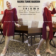 NAJWA TUNIK ORIGINAL NCK LABEL READY warna baru STOK AMAN REAL STOK DI