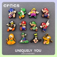 cross jibbitz Mario high quality pvc Shoes Accessories Shoes Flower