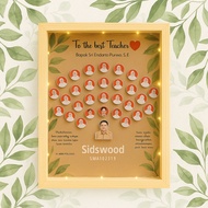 SidsWood [3DA4] A4 Acrylic Wood 3D Frame 21x29.7 cm Wooden Frame For Dowry Dutch Teak 3D Frame Woode