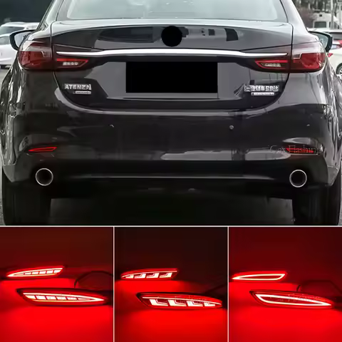 Car LED Reflector Rear Bumper lamp For Mazda 6 Atenza 19-22 For Mazda 3 Hatchback 19-22 CX5 22-23 Br