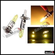2x H1 55W XENON Pure Yellow Halogen Car Headlight Bulbs..