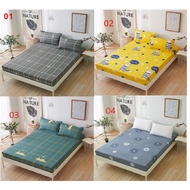 CardarSingle/Queen/King Size Mattress protector TILAM/Fitted Bedsheet With Rubber Bedding Set Flower