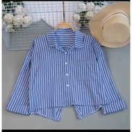 KENNA KEMEJA CROP SHIRT STRADIVARIUS TOP SELLER