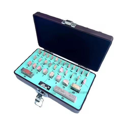 1mm-50mm Block Gauge 32Pcs/Set 1 Grade 0 Grade Caliper Block Gauge Inspection Block Gauge Measuremen