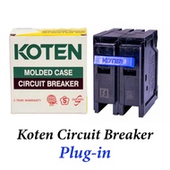 Koten Circuit Breaker 2 Pole Plug-In Bolt-On 15 20 30 40 50 60 70 100Amp Safety Breaker Molded Case
