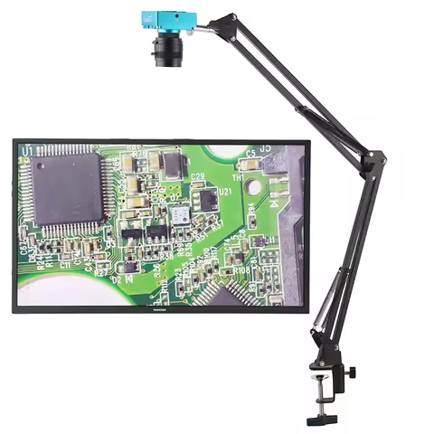 4K 2K 48MP 1080P HDMI Digital Industrial Video Microscope Camera + Big Visual Field 35mm Fixed Focus