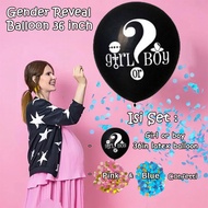Gender Reveal Balloon 36inch Girl or Boy Baby Gender Balloon/