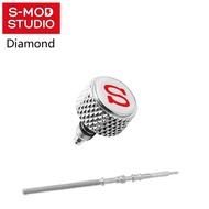 S-MOD SKX007 Diamond Crown Polished Steel Seiko Mod