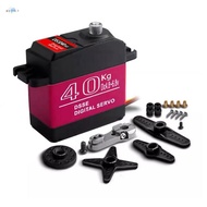 Waterproof Servo 40Kg High Torque Metal Gear Digital Servo for 1:8/1:10/1:12 RC Car Robot 180°