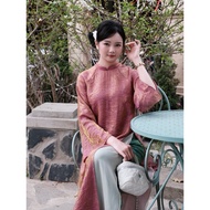Ao Dai Moc Cam silkCNY Ao Dai Vietnam Ao Dai Set