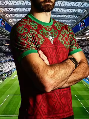 Summer Men Football Jerseys Quick Drying Cycling Shirts Morocco Special Edition 25-26 Home Away Kit 