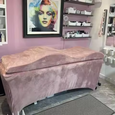 Mattress Eyelash Foam Spa Beauty Bed Curved Topper Beauty Salon Anatomica Lash Mattress Bed Wave Foa