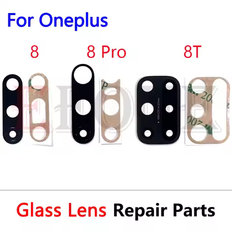 For Oneplus 8 8 Pro 8T Rear Back Camera Glass Lens Cover With Adhesive Sticker Repair Part