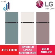 LG 493L 2 Door Top Freezer Refrigerators with Door Cooling+  GN-B452