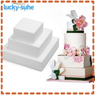 SUHE 4/6/8/ Inch Square Cake Dummy Modelling Practice Cake Foam Mould