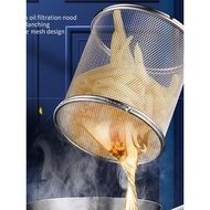 Oil fryer, non-stick deep fryer with dipping basket can be used for convenient induction cookers