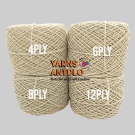 Yarns Art: NATURAL UNDYED COTTON 4 PLY/6PLY/8PLY and 12 PLY
