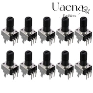 UAENAU Potentiometer, Single Turn 10K Ohm, Easy to us Rotary Variable Resistors Carbon Film