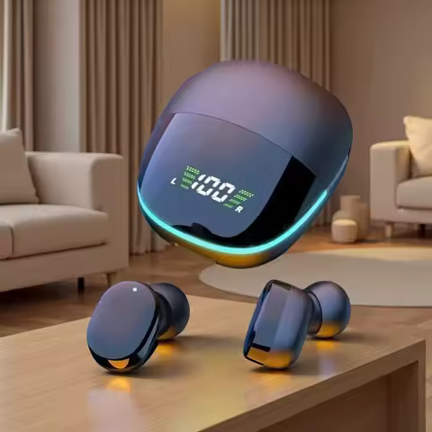 Original Wireless Bluetooth Headphones Tws Waterproof Earbuds Earphones Digital Display Heaset Large