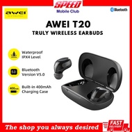 Awei T20 Truly Wireless Earbuds | Touch Control Earbuds | Bluetooth 5.0 | Hifi Sound Mini In-Ear Headphone With Microphone