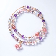 超級七草莓晶雙圈手鍊 | 混搭水晶手環  Super Seven 天然水晶手