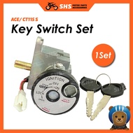 ACE / CT115 S🔑Key Switch Set / Lock set / Main Switch Set / Key Set / Motor Kunci Suis Set🔑