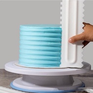 Set Of 4 Cake Spatulas 8 Designs Random Colors