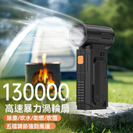 全新高速渦輪風扇|無刷馬達風扇|暴力渦輪風扇|便攜多功能戶外風扇|吹風機|手持風扇|USB充電風扇