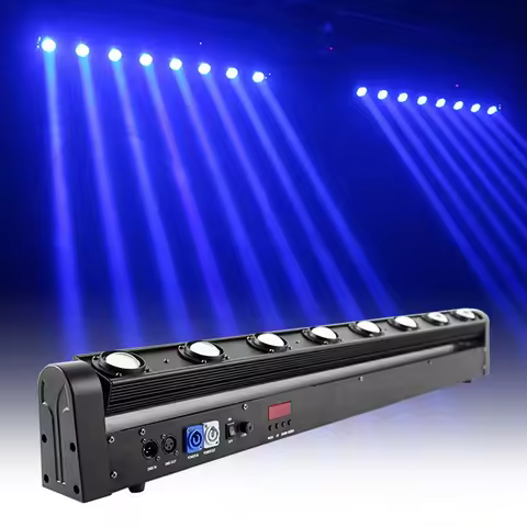 BOTAI 8x12W moving beam bar RGBW 4in1 8 eyes rgbw beam bar Led disco Stage Lighting