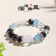 Obsidian Original Design Bracelet Pink Crystal Bracelet White Crystal Sunstone Bracelet Butterfly St