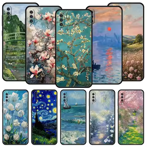Paint Art Vincent van Gogh Case For Samsung A56 A36 A26 A54 A52 A24 A14 A50 A72 A70 A06 A12 A22 A34