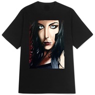 Amy Lee Evanescene T-SHIRT Unisex Casual Tshirt Material 100% Cotton Black T-SHIRT
