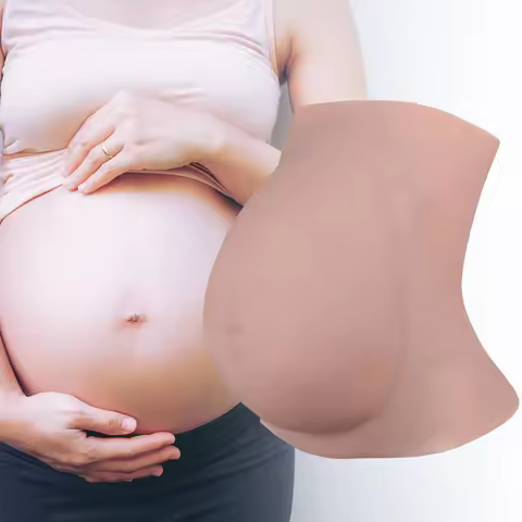 8th Silicone Pregnant Belly 9 Months Artificial Fake Pregnant Belly Costume Lifelike Skin for Actor 