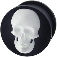 Flexible Silicone Double Flare Flesh Tunnel Gauge Earring Ear Piercing available size 6g (4mm) to 1"