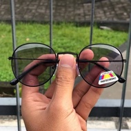 Photochromic Anti UV400 Oval Stainless Steel Glasses DO403