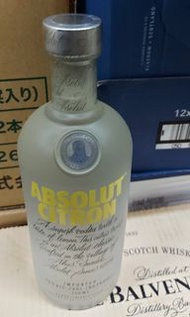 伏特加ABSOLUT CITRON 750ML