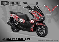 Hugsticker สติ๊กเกอร์ติดรถ สติ๊กเกอร์ PCX 150/PCX 160 ลายไฟ (Arai Fire)
