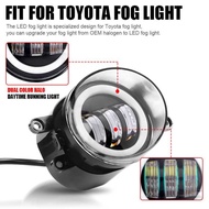 
 3.5 inch White Amber H11/H8/H9 LED Fog Lamp Flat Driving Beam For Toyota 4Runner Camry Corolla Lex