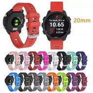 Silicone Strap Rubber Watch Strap Garmin Forerunner 245 FR 245 FR245 20MM