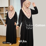 Jubah hitam mekah muslimah neelofa putih umrah haji cotton t-shirt mewah