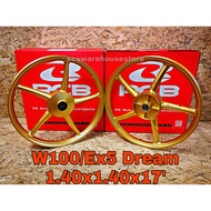 Honda W100 / Dream SP522 RCB Sport Rim 140 / 140 / 17' Racing Boy Wave100 EX5Dream Accessories Motor