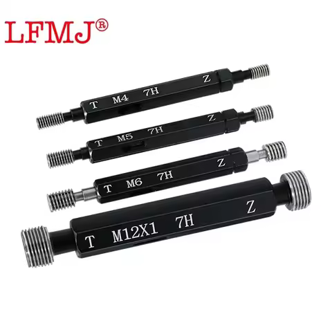 1PCS 7H M5-M13 Steel Mer-cury Gage Metric Fine Thread Plug Gauge High Quality Wholesale Measure Tool