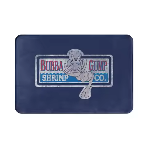 Forrest Gump Bubbas Shrimp Co Carpet Mat Rug Cushion Soft Non-Slip Gump Tom Hanks Forrest Bench Forr
