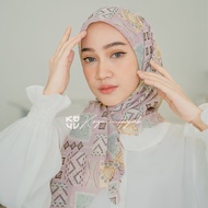 Koyu Hijab Segiempat Motif Viney Jepang Ethnik Scraft Bajo