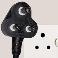 Power Cord Cable 16A 250V 2.5M BS546 PM IAM H05VV-F-1.5mm 2 C3 C19