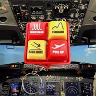 PEWANYMX EGPWS Warning Simulator, 737 Airbus Highly Simulated Pilot Keychain, Collection Sound Effec