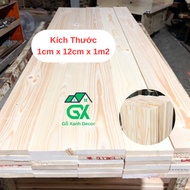 Pine Wood Bar 12cm Wide x 1cm Thick x 1m2 Long, Cheap Pre-Planed Pine Wood Bar