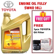 Toyota Fully Synthetic SN/CF 5W40 5W-40 Genuine Engine oil + FOC Free Toyota Oil Filter